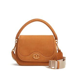 Mark Cross Christy Nubuck top handle/ crossbody  bag NEW